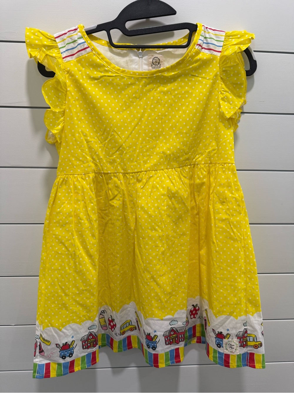Olive Mae Polka Dot "School" Dress Size 14/16 100% Cotton